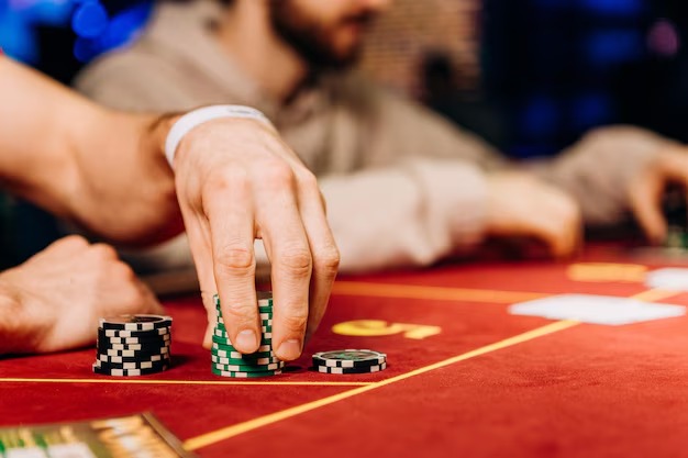 Live dealer blackjack studio with multi-camera feed and player controls